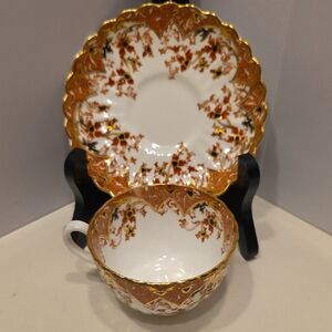 Vintage Samuel Radford Fenton Bone China Teacup And Saucer Set